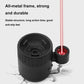 Black night vision monocular close-up with rugged housing and red laser cap