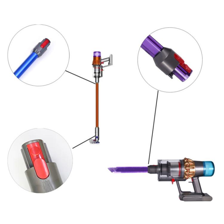 Red long switch button snap repair part with spring, multiple close-up views