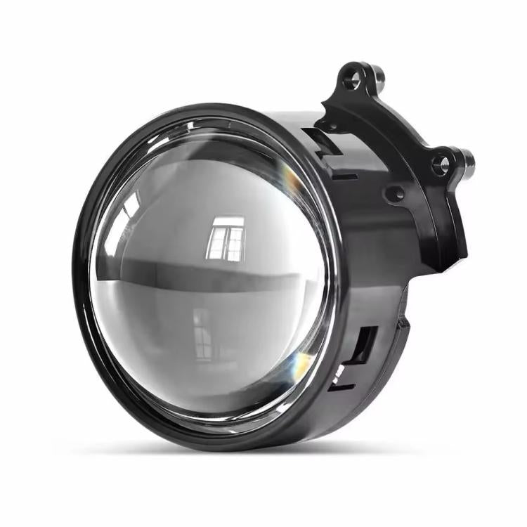 3-inch LED demon eye light modification, single chrome round projector lens housing