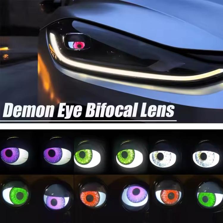 3-inch LED demon eye light modification, motorcycle demon-eye LEDs with bright halos