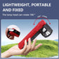 Red COB work light with 180-degree rotating head, magnet base, and anti-slip grip