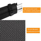 Black PVC anti-slip surfboard roof rack cushion with plastic buckle and diamond grip texture