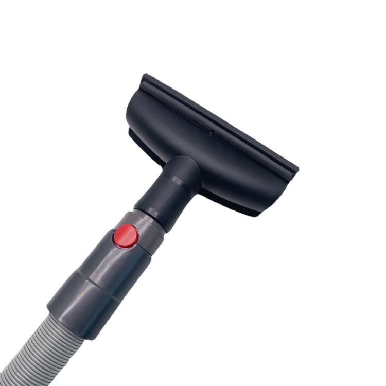 Dyson V7/V8 vacuum attachment adaptor with gray body and red button, 32mm hose end