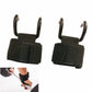 Pair of black pull-up booster belts with padded straps and metal hooks for pull-ups