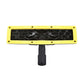 Steam floor brush base with black hex-pattern pad in yellow frame