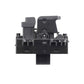 Black parking brake switch underside with plastic housing and mounting tabs