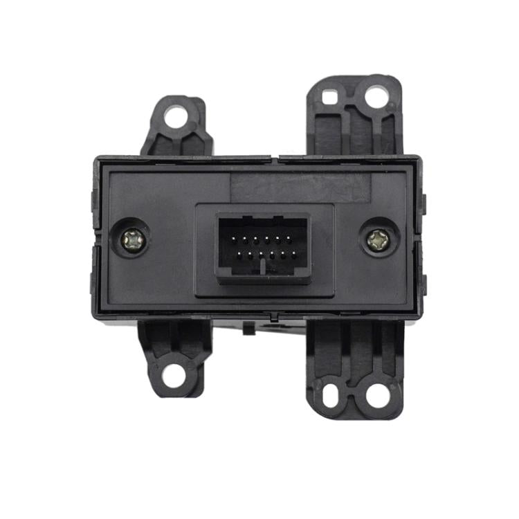 Black parking brake switch rear with multi-pin connector and mounting holes