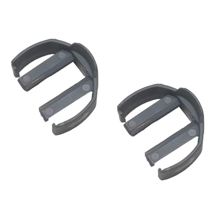 Set of two gray snap-ring quick coupling clips for pressure washer hose