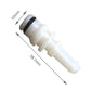 White handle connector, 38.7 mm long; 10 mm black seal ring