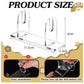 Clear acrylic folding fan display stand with two U-shaped holders and base