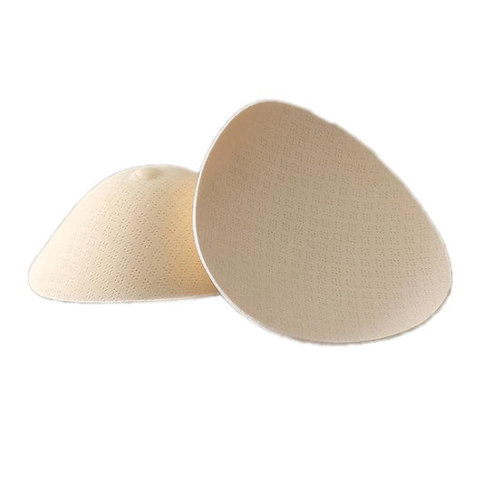 Beige prosthetic breast simulation cups, two-piece set
