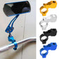 Multi-color motorcycle mirror bracket clamps with circular ring and threaded hole