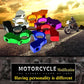 Motorcycle mirror bracket clamp, metal holder in multiple colors