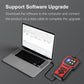 Car OBD2 oil reset diagnostic code reader M302 connected to a laptop for software upgrade