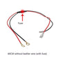 60cm car power cable with inline fuse, red/black leads, and O-type terminals