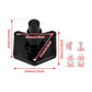 Black starter switch solenoid valve cover with raised cap and corner mounting holes