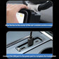 Car corner fan with USB port base and hand mounting on dashboard