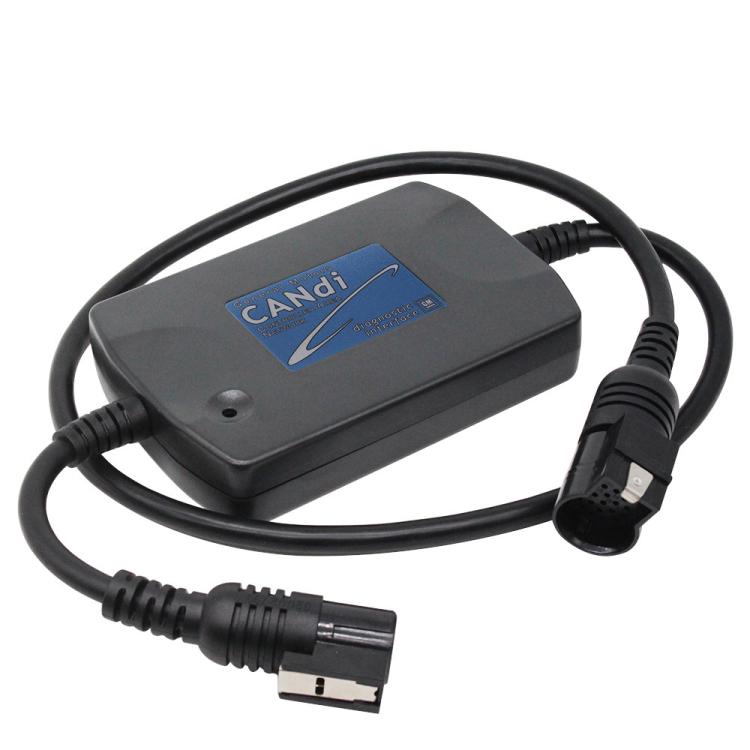 CANDI GM TECH2 diagnostic interface adapter with black cable connectors