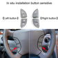 Installed steering wheel left and right multi-function button covers with home and phone icons