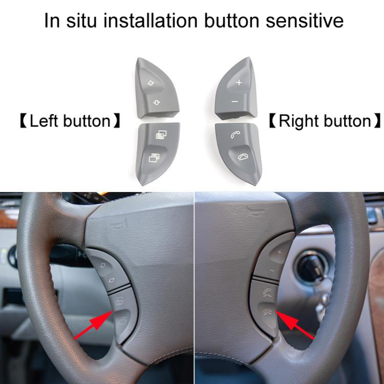 Installed steering wheel left and right multi-function button covers with home and phone icons