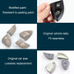 Steering wheel multi-function button cover set with anti-peel finish, black and stone colors