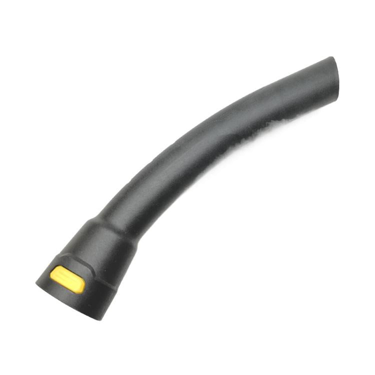 Black vacuum hose nozzle attachment with yellow ring indicator