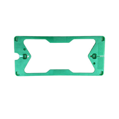 Green vacuum brush magic frame with side clips and central opening
