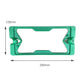 Green vacuum brush frame with 290 mm by 128 mm size