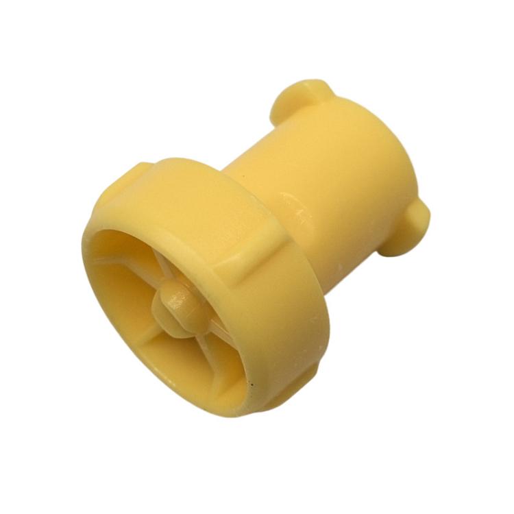Yellow watering nozzle accessory for vacuum cleaner, cylindrical connector