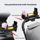 3-in-1 stroller tray cup holder mounted on stroller handle, black plastic