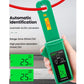Green clamp meter tester with automatic AC/DC conversion and mA readings