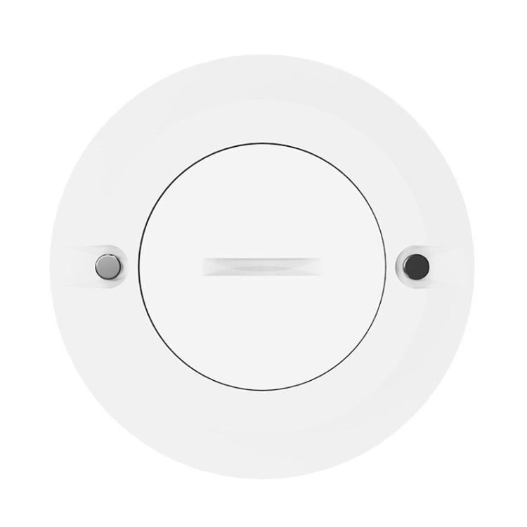 Water leak detector sensor, top view with two metal contact pads