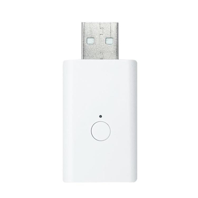 White USB Zigbee signal extender repeater with LED indicator and circular button
