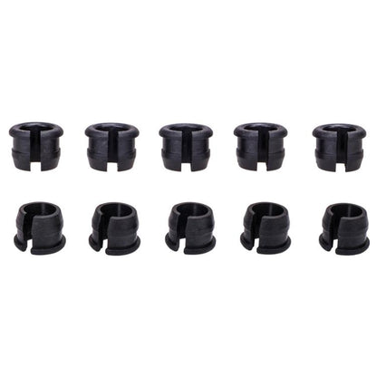 Black Schrader-to-Presta valve adapter sleeves, 10-pack