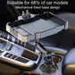 Car 360 rotating dining tray with adjustable phone holder, mechanical fixed base