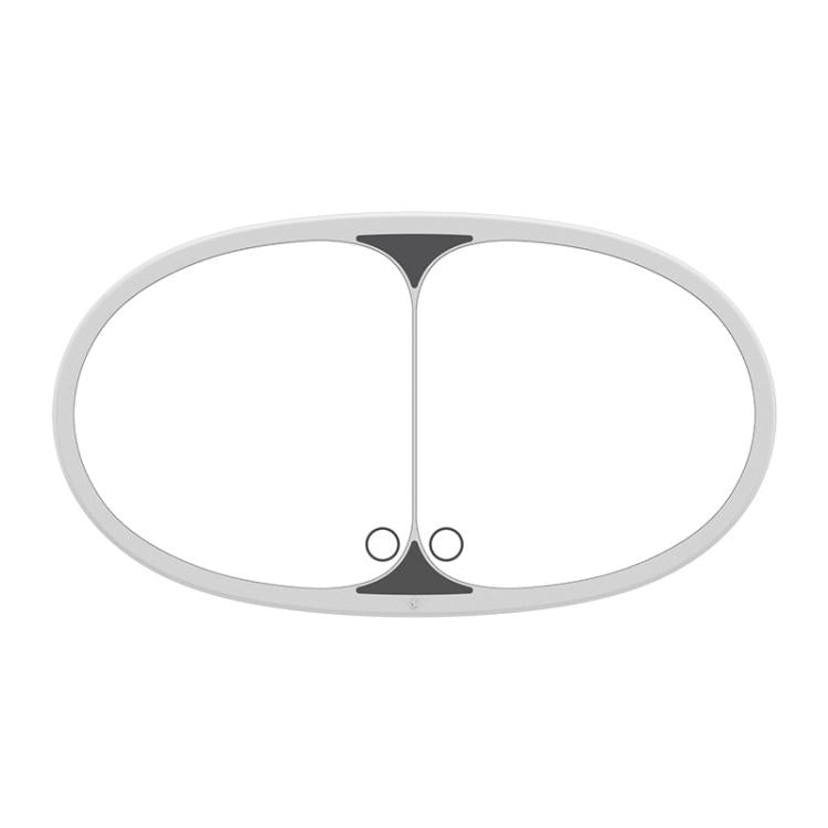 Car sun visor LED mirror, oval frame with dual mirror surfaces and touch controls