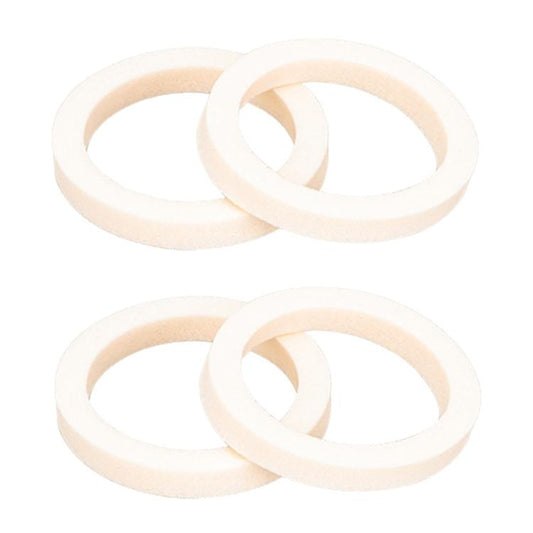 Beige foam sponge rings set for bike fork, two pairs