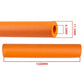 Orange foam anti-rattle cable tube with visible cut end and length
