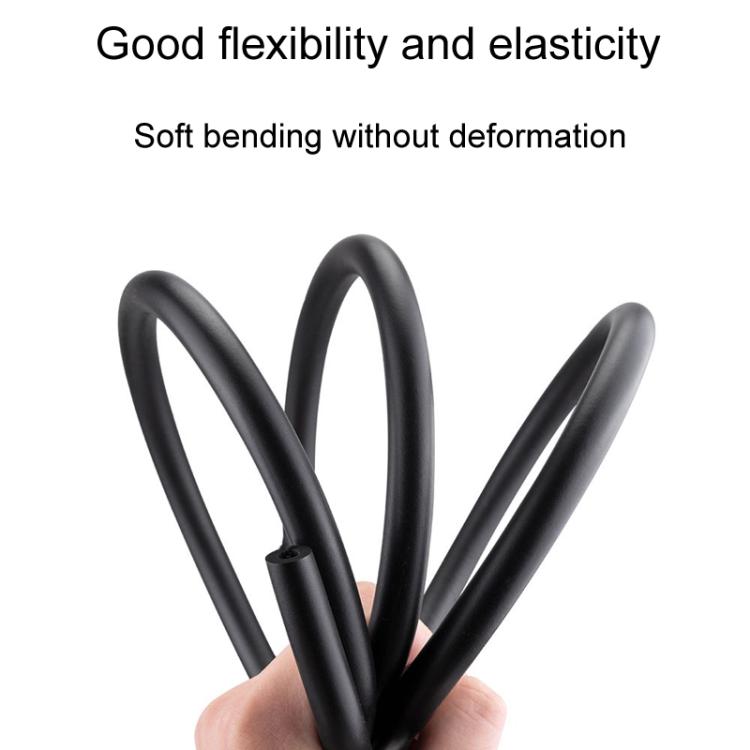 Black foam anti-rattle bicycle cable tubes, soft flexible coil