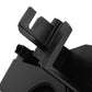 Black clock spring coil with molded latch tab and connector housing