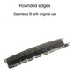 Black third brake light lamp underside cover with metal clips and connector