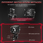 Compact black motorcycle demon eye spotlight with adjustable bracket mounts and screws