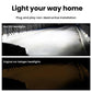 LED headlight set producing a bright beam pattern on the road surface