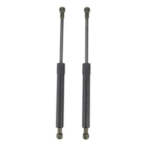 2-piece trunk gas spring struts with black rods and metal mounting ends