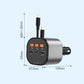 Car USB charger adapter with USB and cable connectors, shown with side plug prongs