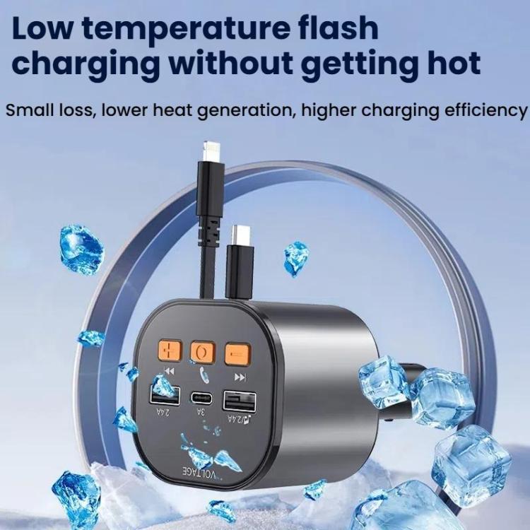 Car multi-port USB charger with dual USB slots and compact metal body