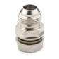 Threaded oil filter connector plug with gasketed seal and hex coupling