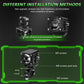 Motorcycle spotlight installation bracket with M5/M6 screw mounting options