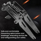 Black front shock absorber fork bracket with coil spring and mounting holes