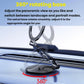360° rotating magnetic car phone holder base with swivel ring arm